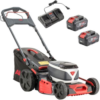 Akkurasenmäher AL-KO "51.6 Li SP COMFORT SET", grau, B:58,5cm H:43,4cm T:106,5cm, Rasenmäher, Radantrieb