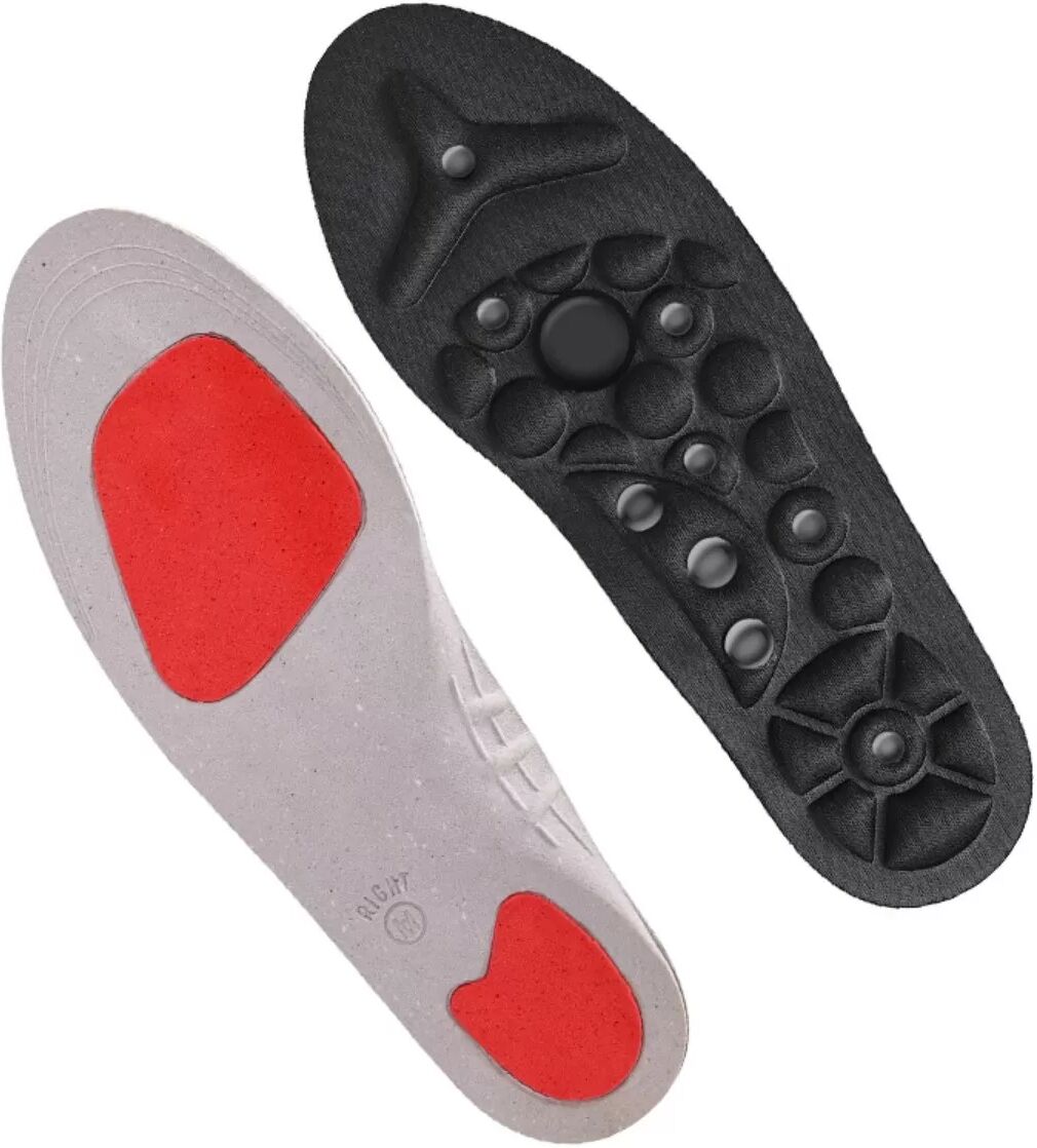 INF Magnetische Massage-Einlegesohlen 2 Paar - EVA, atmungsaktiv, zuschneidbar für Gehen, Stehen & Sport L