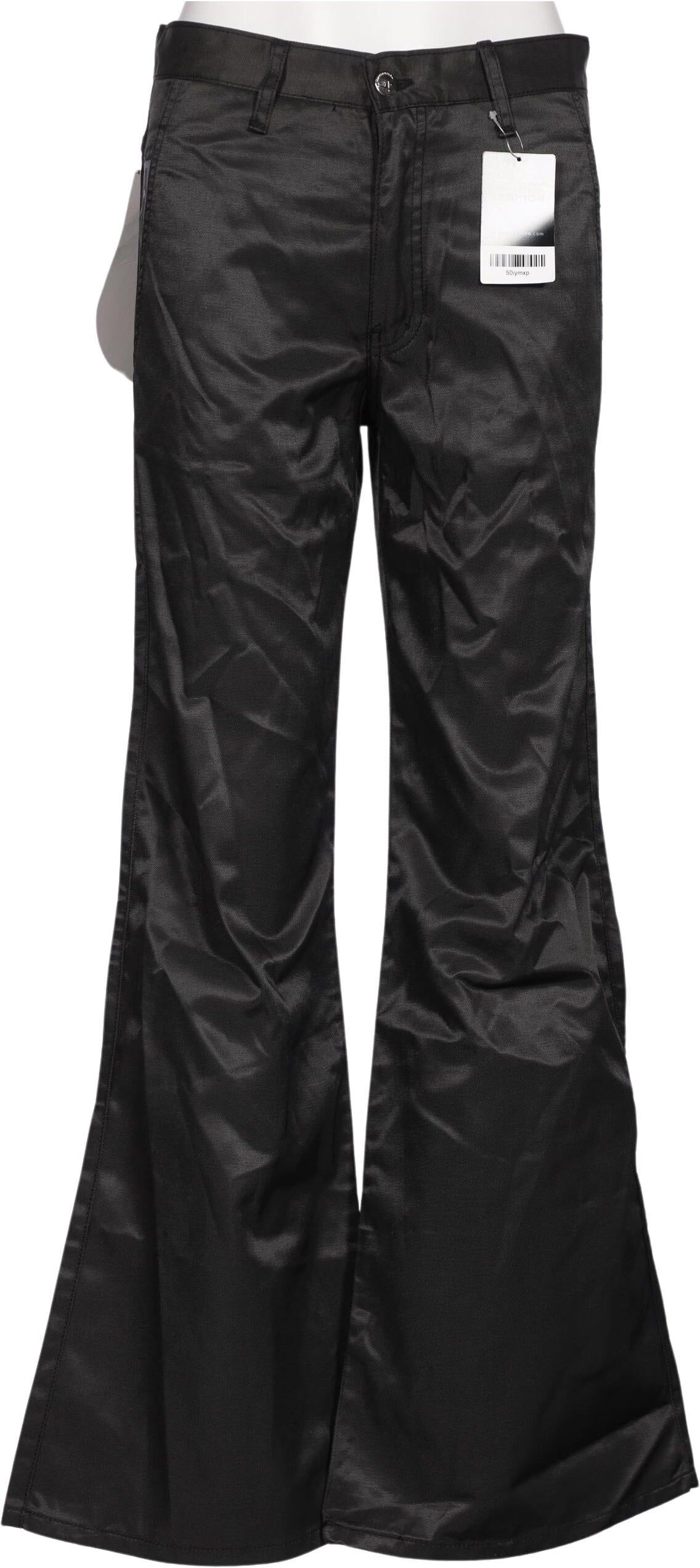ATO Damen Stoffhose, Schwarz, Gr. W30, Baumwolle - Second Hand