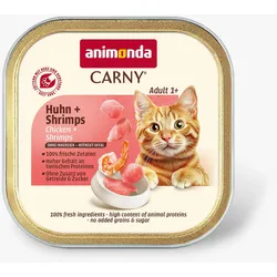 animonda Carny Pure & Mild Adult 85g-Schale Katzennassfutter Huhn & Shrimps 32 x 85g