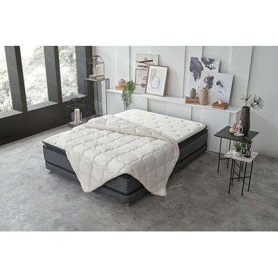 Naturhaarbettdecke YATAS BEDDING "Superwashed Wolle, Bettdecke 135x200, 200x200 cm & weitere Größen", beige, B:155cm L:220cm, Bezug: 100% Baumwolle. Füllung: 100% Wolle, Bettdecken, Sommer, Herbst, allergiker geeignet (Hausstauballergiker)