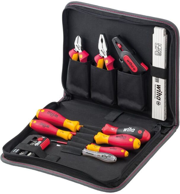 Wiha Jeu d'outils électricien Mélangé, 31 pcs dans une trousse (41241) (41241)