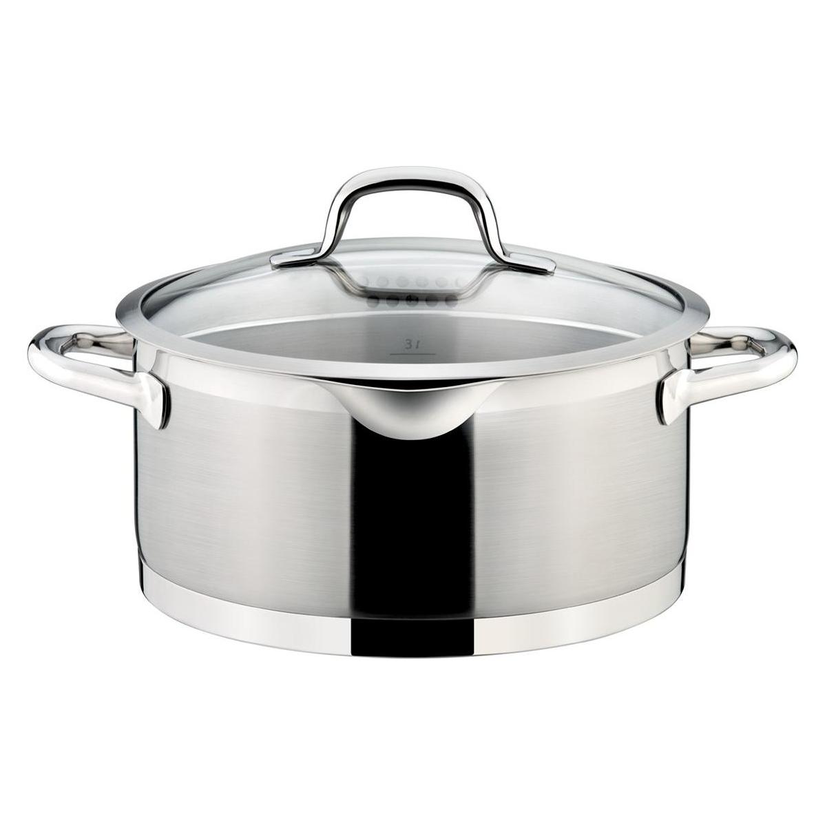 Tescoma Kasserolle PRESIDENT mit Abgiessdeckel ø 24 cm, 5,0 l (Stielkasserolle) (66493236)