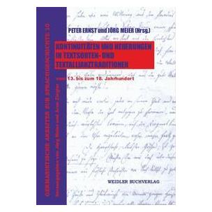 Umbreit Kontinuitäten und Neuerungen in Textsorten- und Textallianztraditionen vom 13. b (Deutsch, Softcover) (69151674)