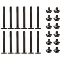 Set Radiatorschrauben M3x30mm / M3x5mm, Schrauben-Set schwarz, 24-teilig