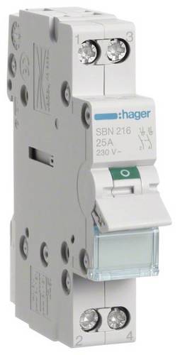 Hager Ausschalter 2polig 16A 2 Schließer 230V SBN216