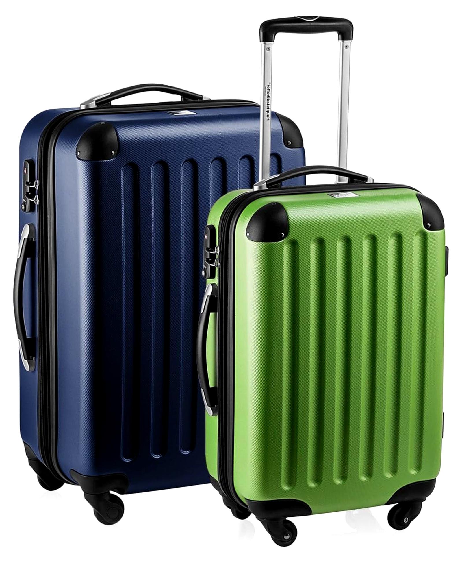 Koffer-Set, 131 Liters, Apfelgrün/Dunkelblau
