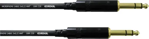 Cordial CFM 6 VV Klinke Instrumenten Kabel [1x Klinkenstecker 6.35mm - 1x Klinkenstecker 6.35 mm] 6.00m Schwarz