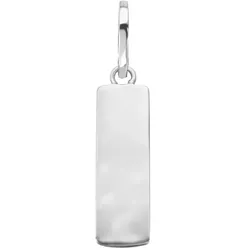 REBEL & ROSE - ANHÄNGER - Pendant Tag Small - silber