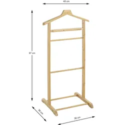 HAKU Möbel, Garderobe + Kleiderstange, Herrendiener