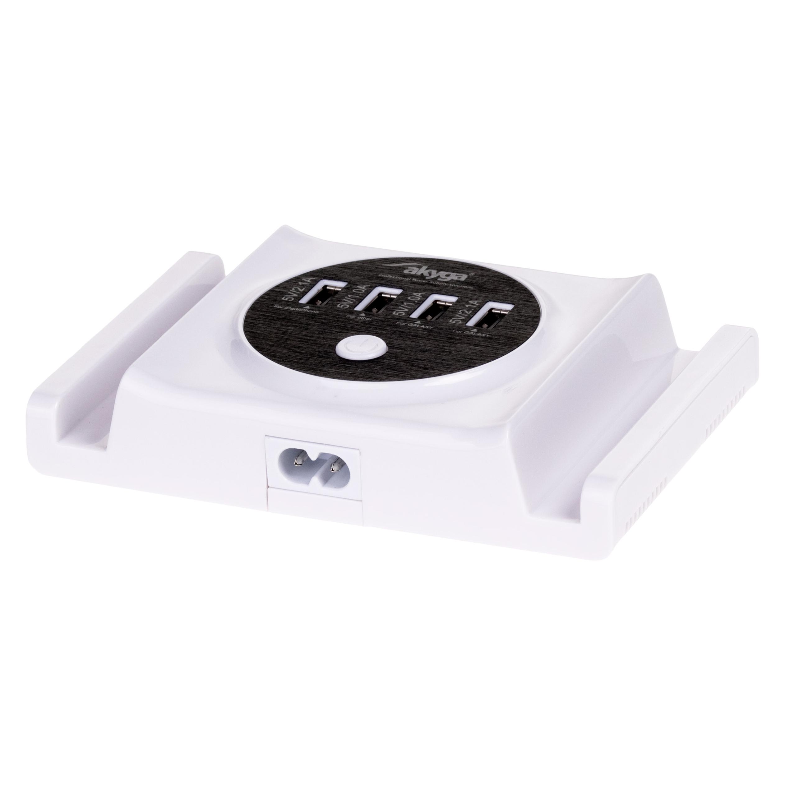 Akyga AK-TB-05 AK-TB-05 Adapter Steckdose Ausgangsstrom (max.) 6 A 4 x (30 W, 4 Ports) (AK-TB-05)