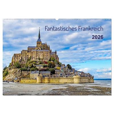 Faszination Frankreich (Wandkalender 2026 DIN A2 quer), CALVENDO Monatskalender