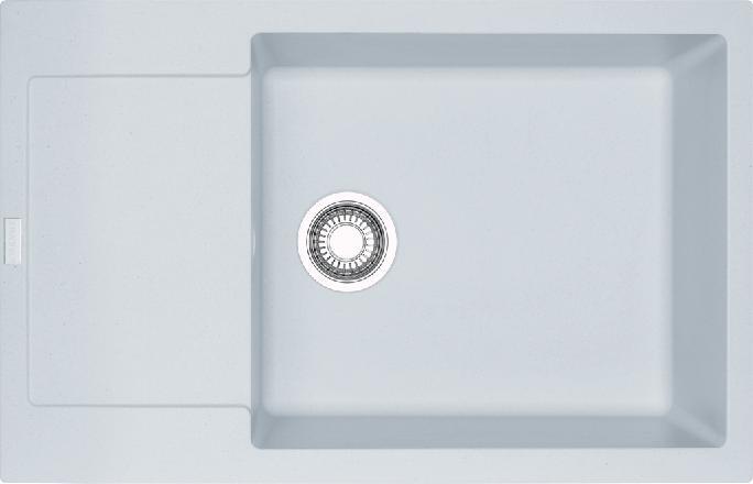 Franke Maris - Fragranit Spülbecken MRG 611-78 BB, 780x500 mm, weiß Eis 114.0363.186