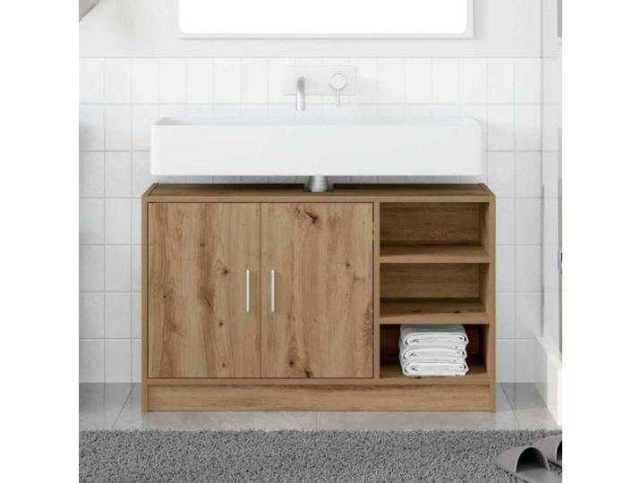 Meuble sous vasque - meuble vasque integree Vidaxl Cabinet de salle de bain Chêne artisanal 90 x 29 x 55 cm