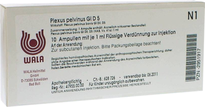 WALA Heilmittel GmbH PLEXUS PELVINUS GL D 5 Ampullen 10X1 ml 02951917