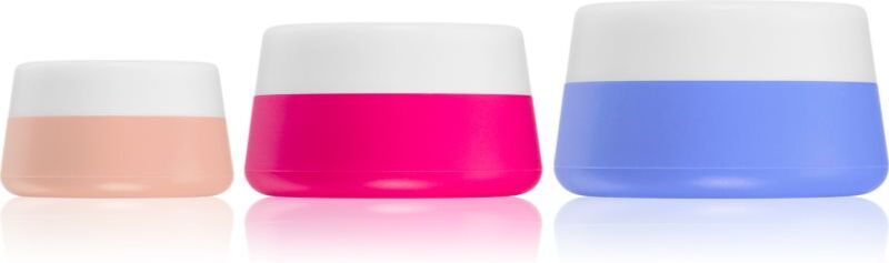 Notino Travel Collection Silicone Travel Jars Set reusable travel bottles
