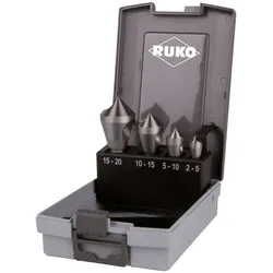 RUKO Querlochsenker-Satz 90° HSS-Co 5 - 4-tlg. - 102312ERO