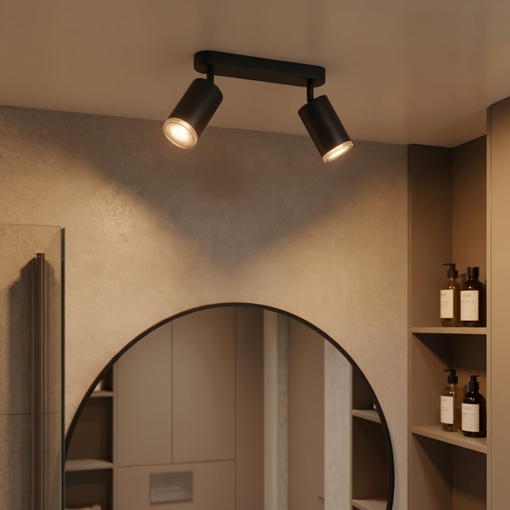 Lyora Opbouwspot Mao 2-lichts zwart