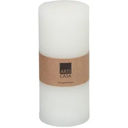 Arti Casa, Kerzen, Rustikale Kerze Ø7xh16cm Weiss