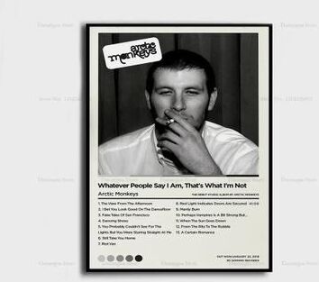 Inspire Essentials Arctic Monkeys Album Cover Poster Canvas Music Wall Art Decor 15 15.75 X 19.69 In