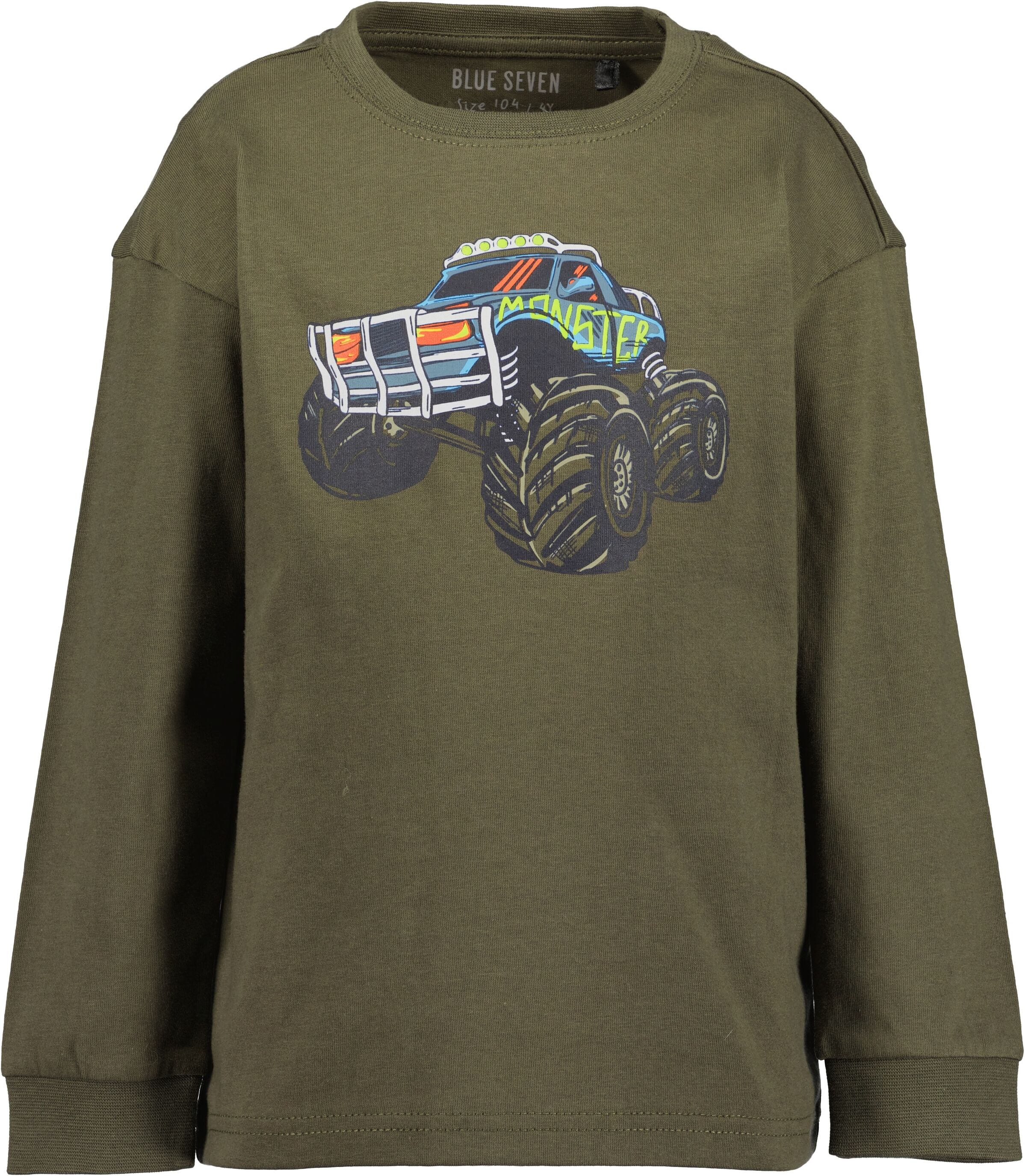 Langarmshirt BLUE SEVEN "2er Pack Langarmshirts", Jungen, Gr. 104, m001, multipack 1, 100% Baumwolle, normal, Rundhals, Shirts Langarmshirt