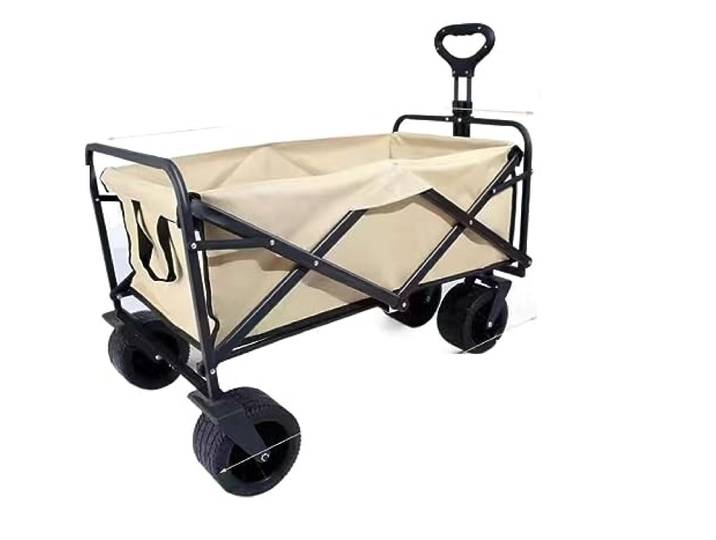 BDSDFSA Campingwagen, Garten-Hochleistungswagen-Einkaufswagen Outdoor-Camping-Pull-Truck