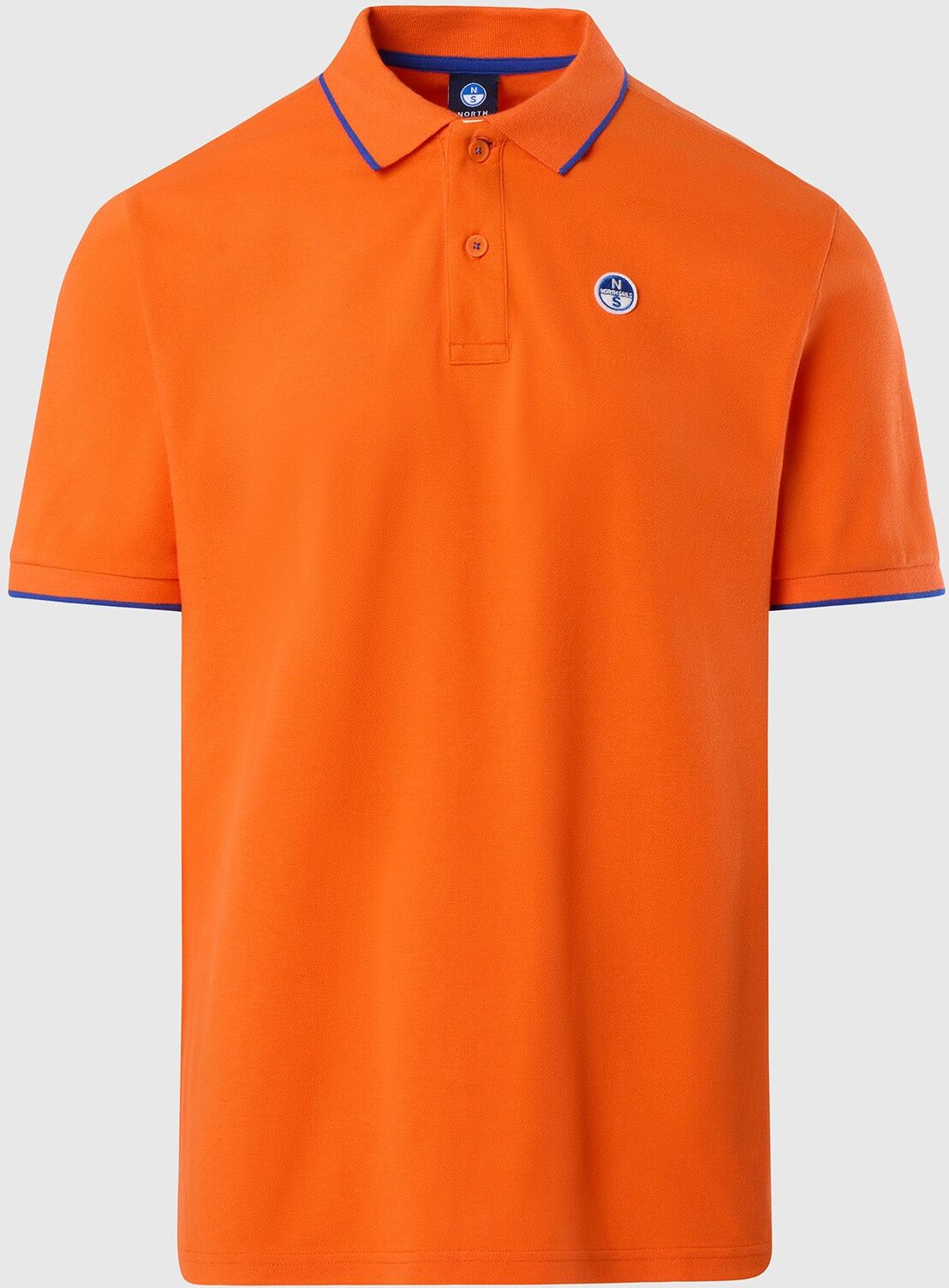 North Sails Poloshirt mit Logo-Kragen Flame orange S