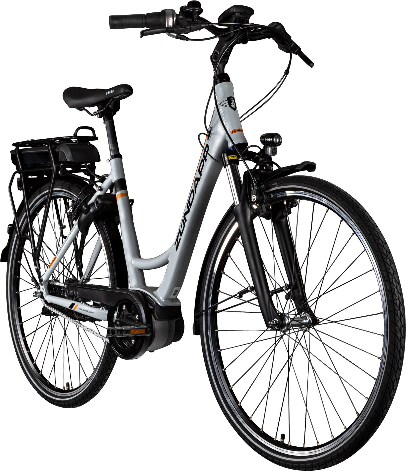 Zündapp X200 E Bike Damenfahrrad 155 - 180 cm Stadtrad Pedelec Bosch silber