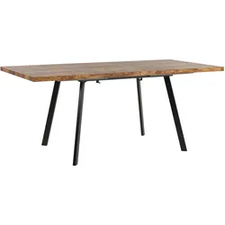 ESSTISCH 140-180/90/76 cm Hellbraun, Schwarz Rechteckig Harlow