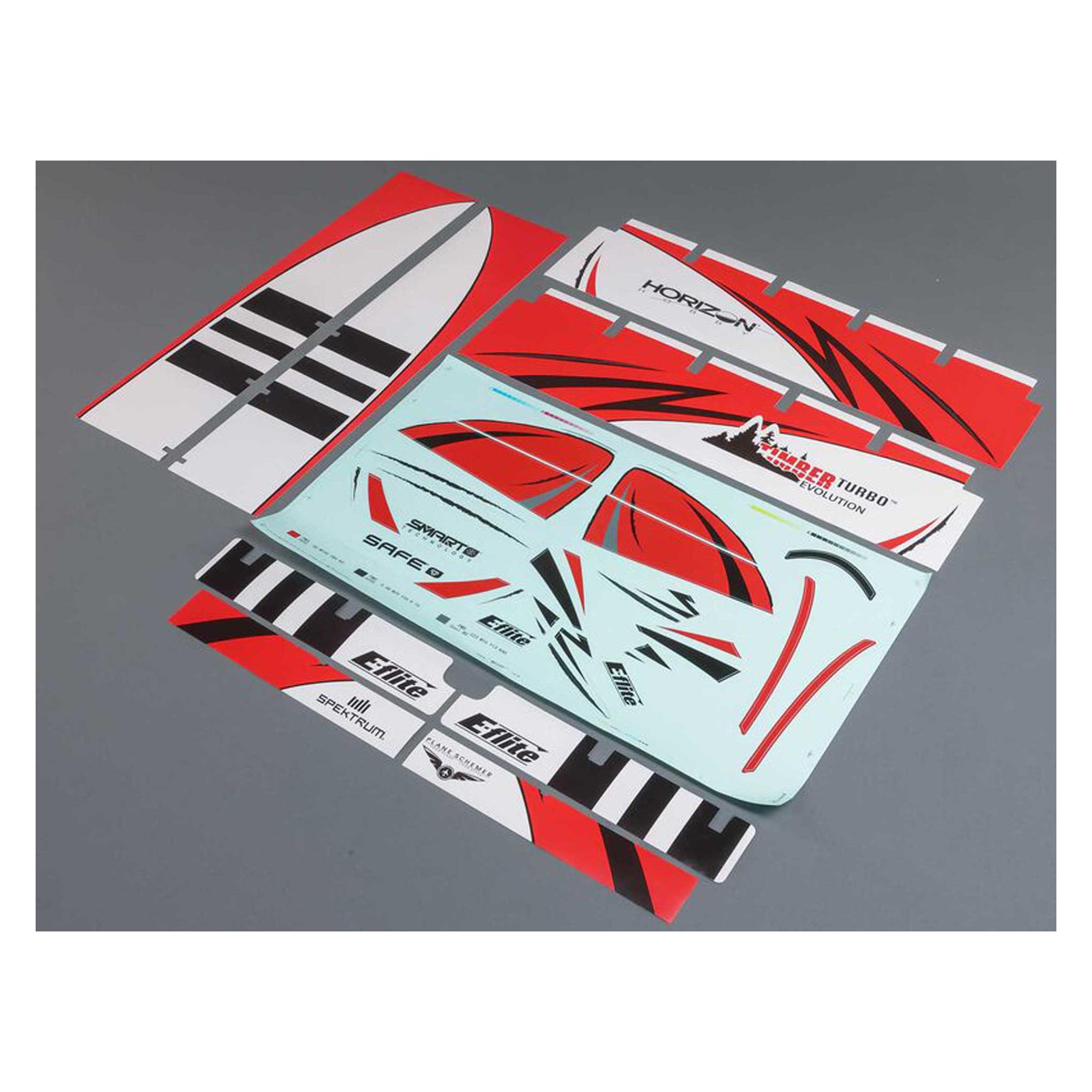 E-Flite decal sheet: turbo timber evolution 1.5m (EFL105256)