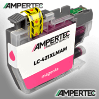 Ampertec Tinte kompatibel mit Brother LC-421XLM magenta