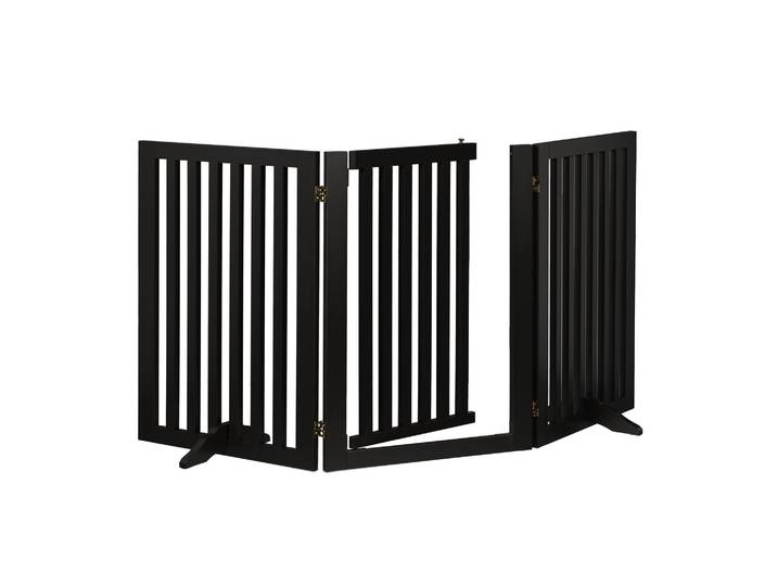 Absperrgitter mit Tür 70cm Schwarz