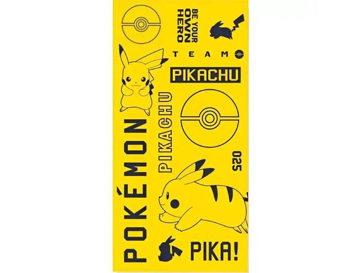 Pokemon strandlaken Pikachu 70 x 140 cm - katoen geel