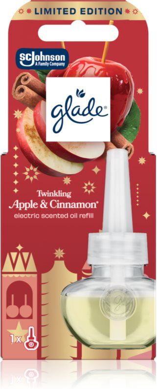 GLADE Twinkling Apple and Cinnamon recharge de diffuseur électrique 20 ml