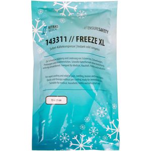NITRAS-MEDICAL Kühlkompresse Freeze XL, 20 Stück, Sofort-Kältekompresse, Einweg, 27 x 15cm