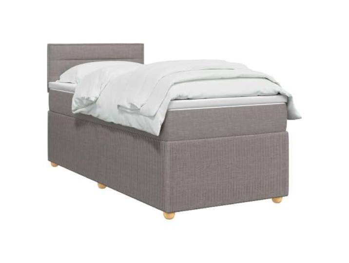 vidaXL Boxspringbett mit Matratze Taupe 100 x 200 cm Stoff Anpassbare Erfahrung für deine Bedürfnisse. Verbesserte Anpassung und Bewegungsisolierung. Einfach zu reinigen