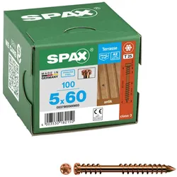 SPAX® T25 Zylinderkopf Edelstahl A2 Terrassenschrauben, 5 x 60 mm