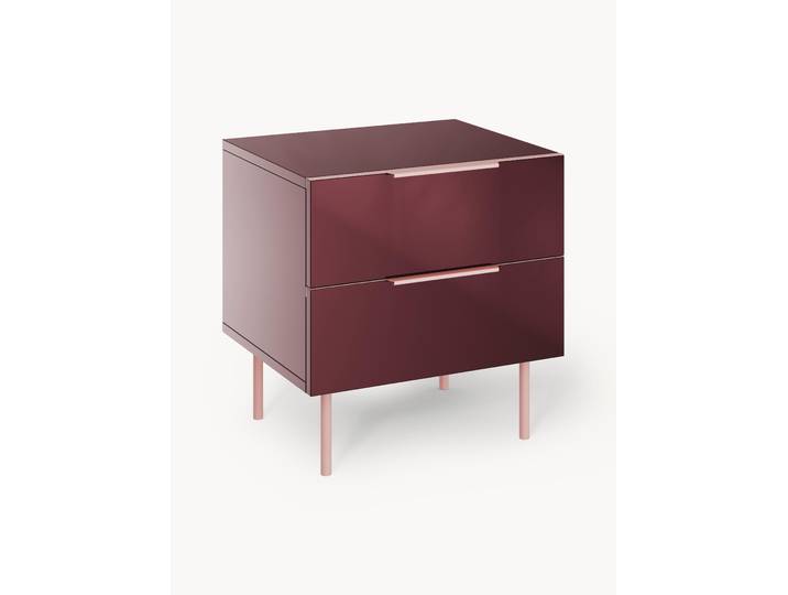 Table de chevet haute brillance Lennie
