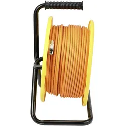 Renkforce RJ45 Netzwerk Verlängerungskabel CAT 7a S/FTP 90m Orange Halogenfrei (S/FTP, CAT6a, 90 m), Netzwerkkabel