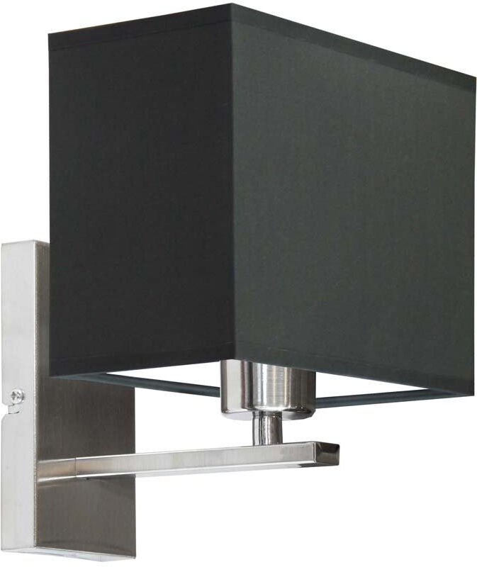 17 Stories Asavira Armed Sconce Brushed Steel/Graphite