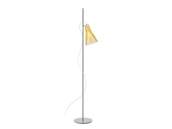 KARTELL lampadaire K-LUX (Base grise, diffuseur jaune paille - Polycarbonate 2.0 recyclé)