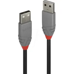 LINDY 36694 - USB 2.0 Kabel, A Stecker, 3,0 m