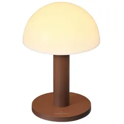 Villeroy & Boch, Tischlampe, BERGAMO Akku-Tischlampe Rost 1,8W steuerbare Lichtfarbe IP65 97075