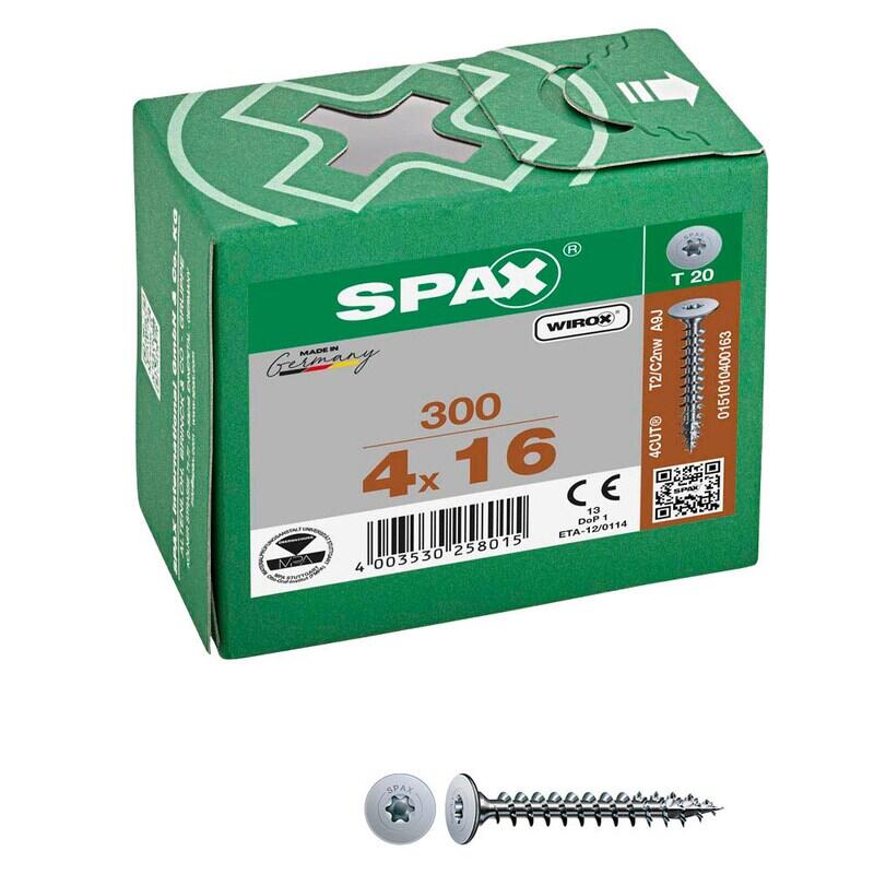 SPAX® Rückwandschrauben T20 4x16mm 300 St. 0151010400163