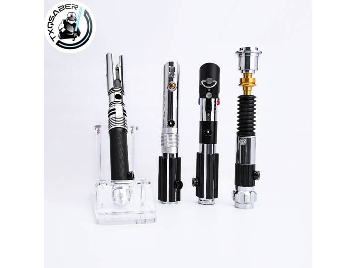 TXQSABER Poignée de sabre laser vide, sans électronique, sans cœurs, pièces de poignée métallique vides, accessoires de cosplay, jouets, répliques, collections SE