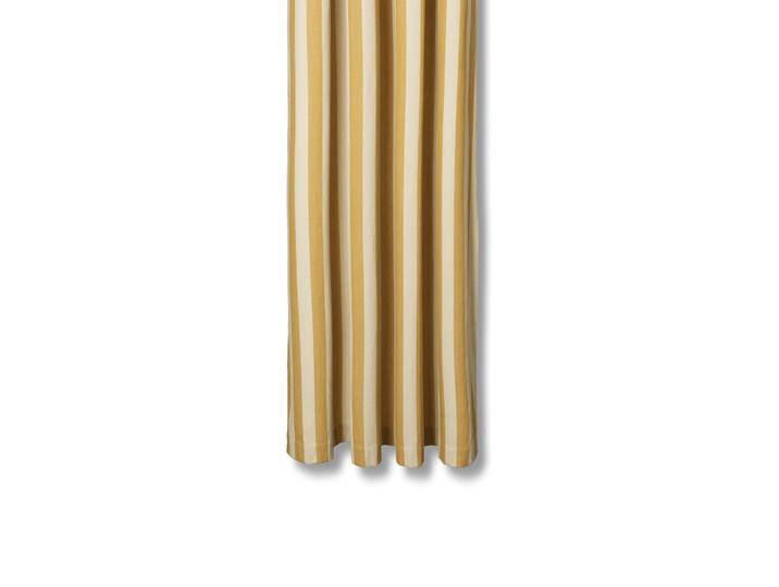 Ferm Living Rideau de douche Chambray Warm yellow-parchment
