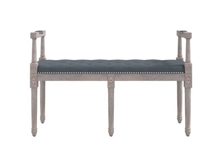 Banquette - gkk - Banc - charge maximale: 110 kg - Gris foncé 110x40x70 cm Velours @11838