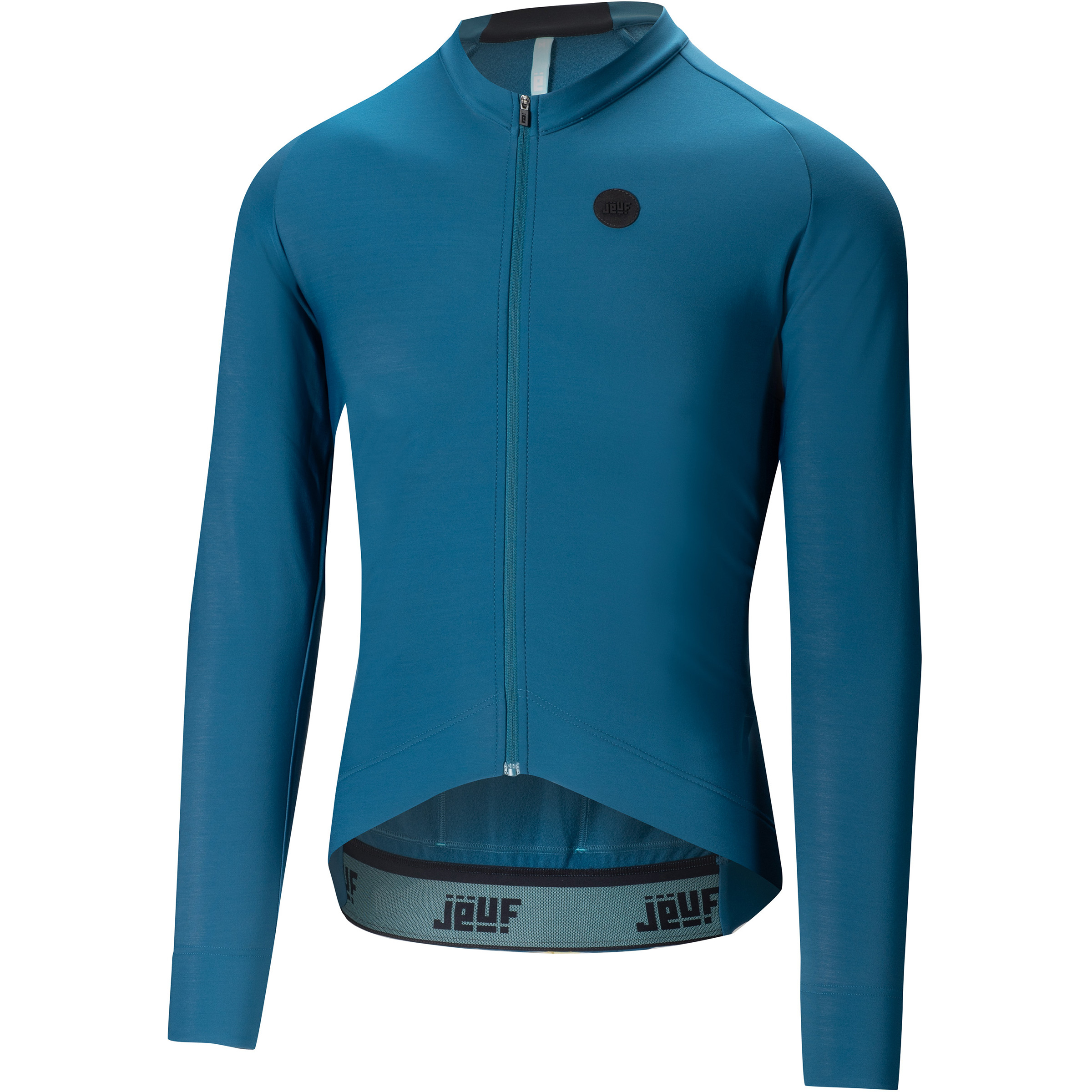 Bergzeit Basics Jeuf Pro Thermal Radtrikot Herren Radtrikots tuerkis Größe XL Mountainbike | Rennrad | Gravel Hautfreundlich