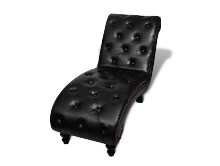 vidaXL Chaiselongue Braun Kunstleder