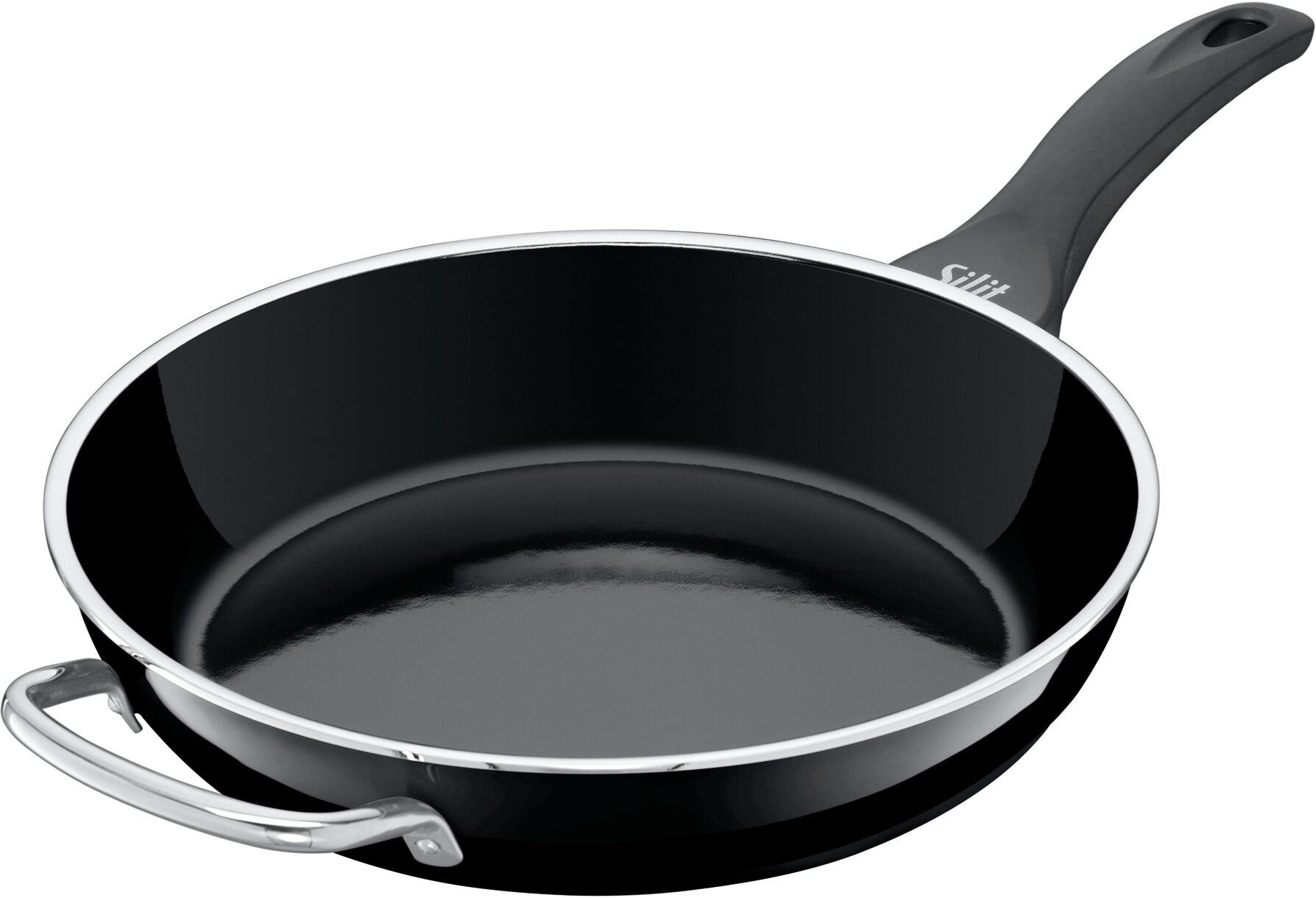 Bratpfanne SILIT "Professional", schwarz, H:5,7cm Ø:28cm, Pfannen, Bratpfanne, Silargan - Funktionskeramik, Induktion, Made in Germany
